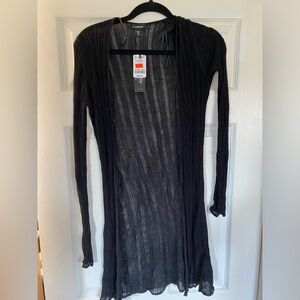 Sheer black coverup/sweater